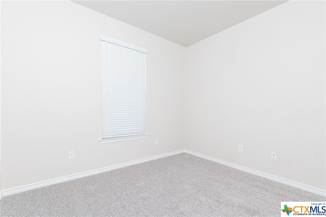 spare room with carpet floors