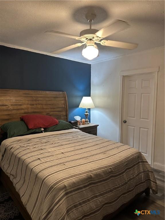 bedroom with ceiling fan