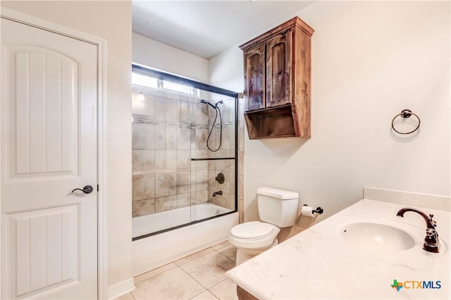 2508 Mugho Dr, Harker Heights, TX 76548 - bathroom featuring vanity,  shower combination, and tile patterned floors