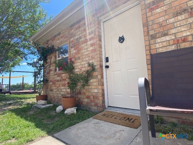 953 County Road 3351, Kempner, TX 76539 - entrance to property featuring brick siding