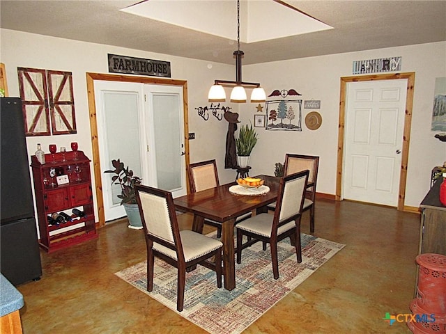 view of dining area