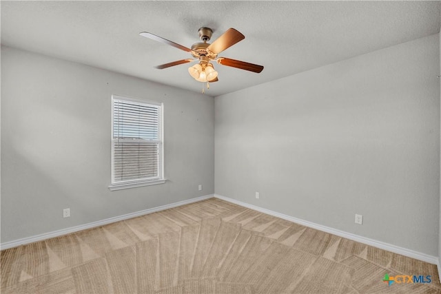 2506 Alamocitos Creek Dr, Killeen, TX 76549 - carpeted spare room with ceiling fan and baseboards