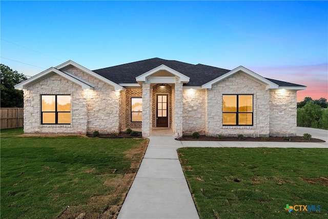 101 Dana Point Rd, Lorena, TX 76655 - modern home featuring stone siding and a shingled roof