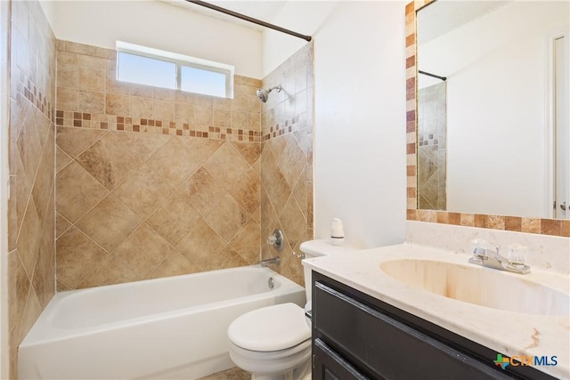 4409 Beach Ball Dr, Killeen, TX 76549 - full bathroom with toilet, shower / bathtub combination, and vanity