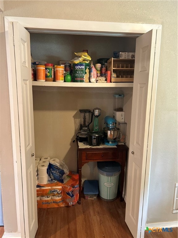 view of pantry