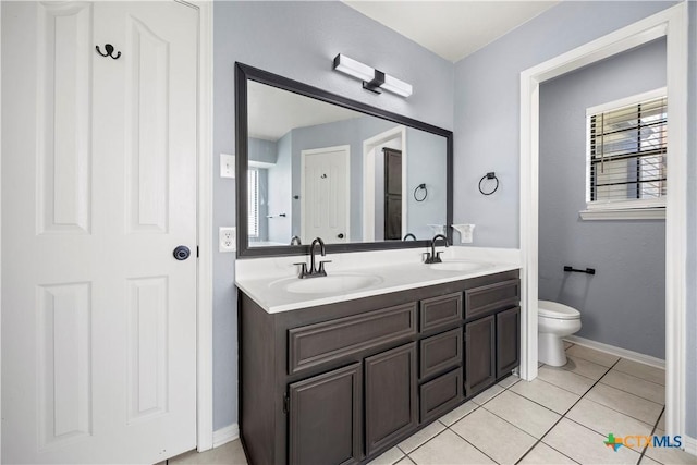 4408 Frontier Trl, Killeen, TX 76542 - full bathroom with double vanity and tile patterned floors