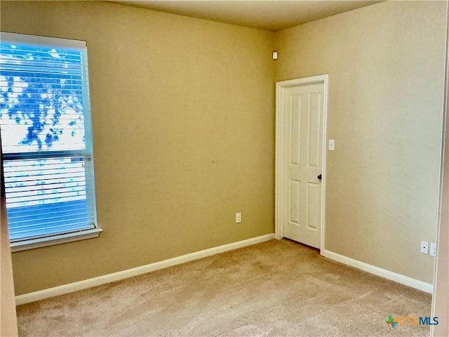 view of carpeted empty room