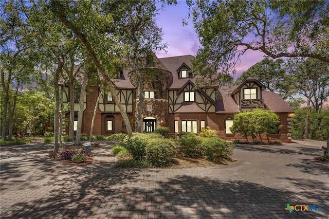 view of tudor-style house