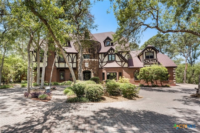 view of tudor home