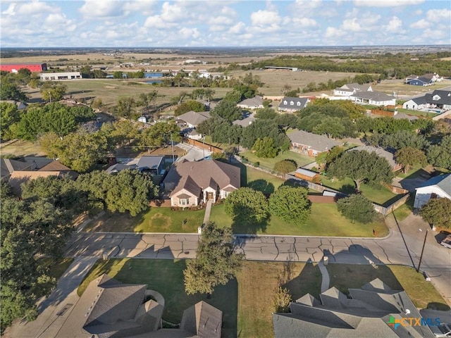 drone / aerial view with a residential view