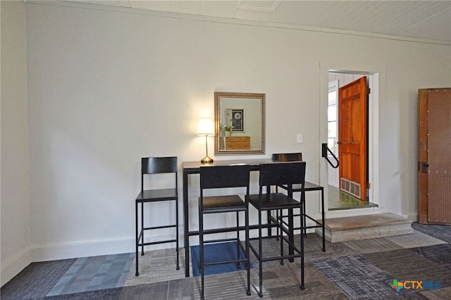 929 E Cedar St, Seguin, TX 78155 - dining room with carpet floors and baseboards