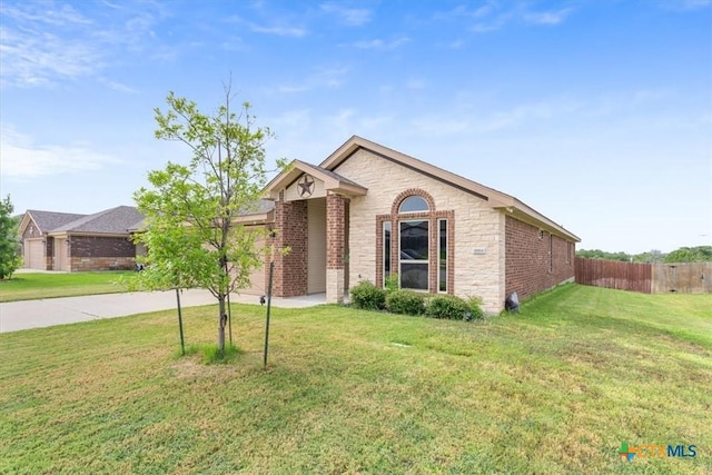 4004 Brookside Dr, Killeen, TX 76542 - view of front of home with brick siding and stone siding