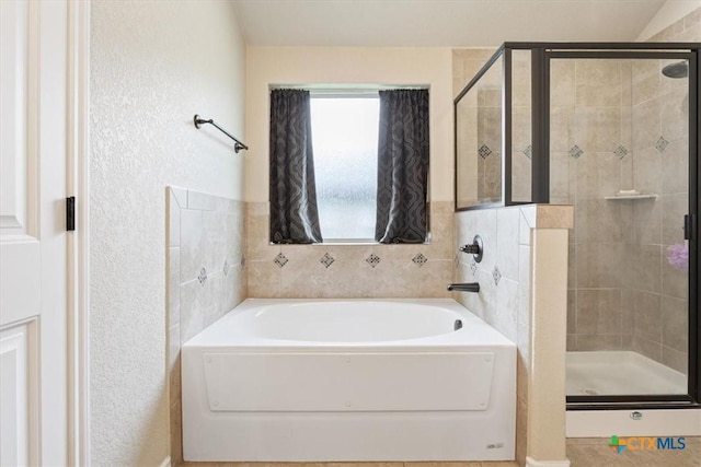 4004 Brookside Dr, Killeen, TX 76542 - bathroom with a shower stall and a garden tub