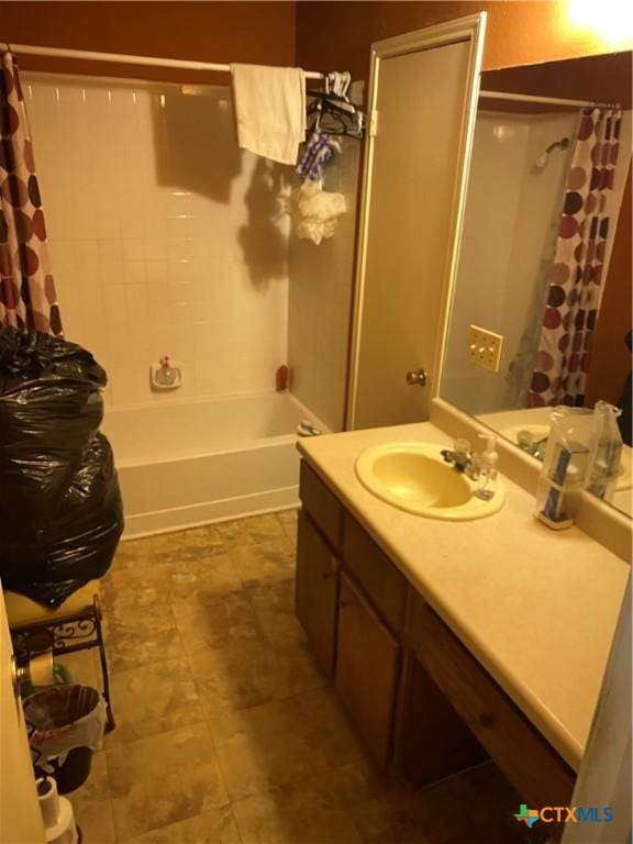 1318 Deupree Dr, Austin, TX 78753 - full bathroom featuring vanity and shower / bath combo