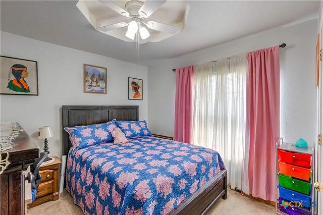 3302 Southhill Dr, Killeen, TX 76549 - carpeted bedroom featuring a ceiling fan