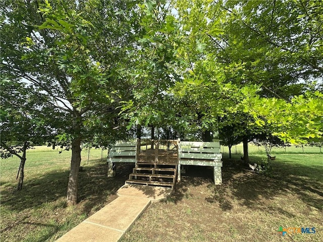 449 Rosehall Ln, Temple, TX 76504 - view of community with a wooden deck and a yard