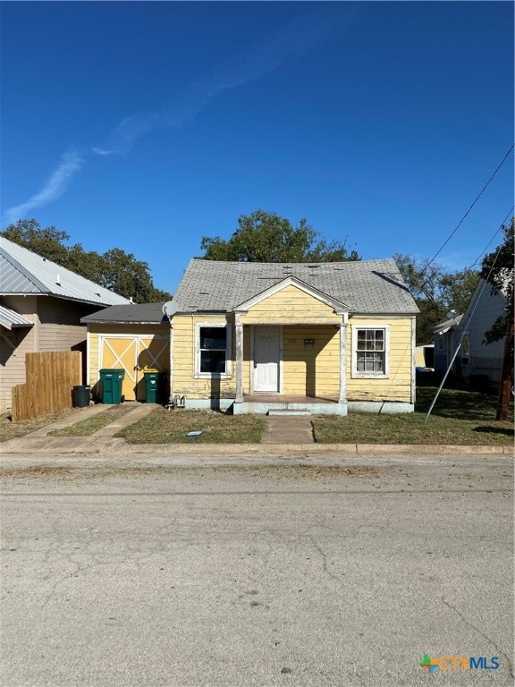 view of bungalow