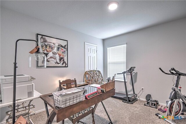4001 Arafel Ln, Killeen, TX 76542 - carpeted home office featuring baseboards