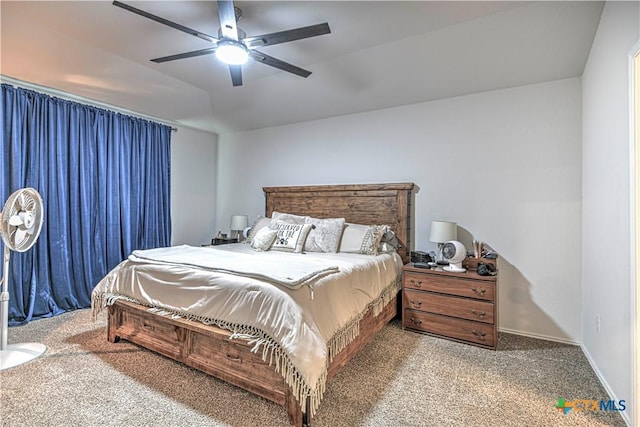 4001 Arafel Ln, Killeen, TX 76542 - bedroom featuring baseboards, a ceiling fan, and carpet flooring