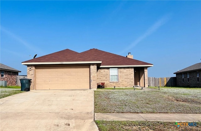 ranch-style house with a garage