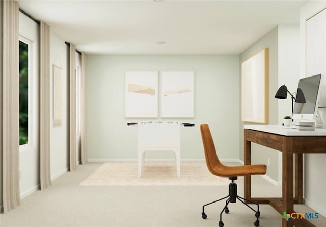 522 Bonzo Ct, Jarrell, TX 76537 - carpeted office space with baseboards