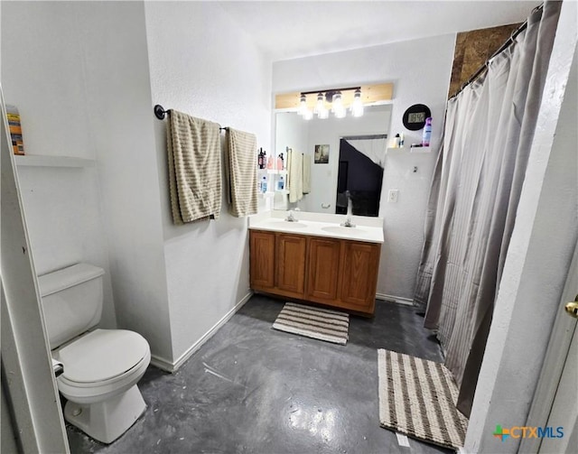 2814 Blackburn Dr, Killeen, TX 76543 - full bathroom with unfinished concrete flooring and double vanity