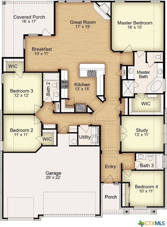 10712 Campsite Cv, Temple, TX 76502 - room layout