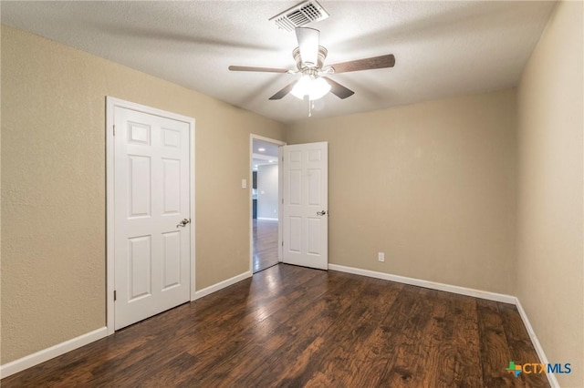 1109 Meadow Dr, Killeen, TX 76549 - unfurnished bedroom featuring wood finished floors, baseboards, and ceiling fan