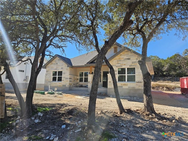 view of rear view of property