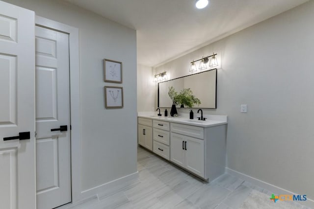 bathroom featuring vanity