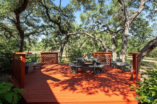 1100 Appalachian Trl, San Marcos, TX 78666 - wooden deck with outdoor dining area