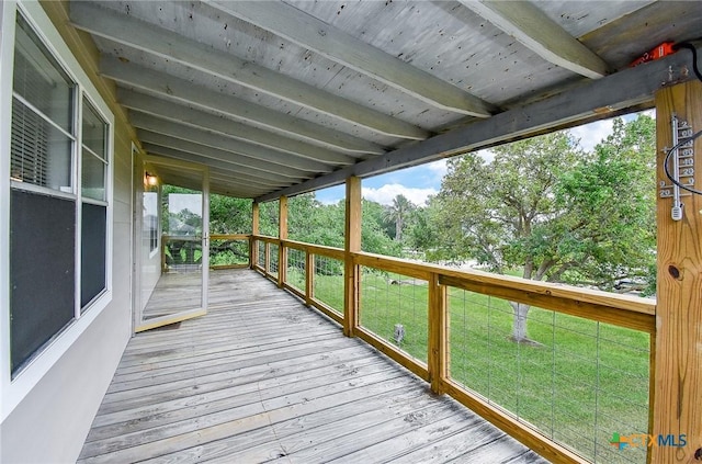 1551 Bayview Dr, Palacios, TX 77465 - wooden terrace featuring a lawn