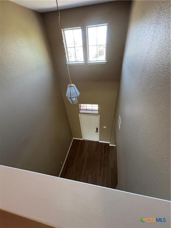 322 Lone Star Blvd, Hutto, TX 78634 - entrance foyer with wood finished floors
