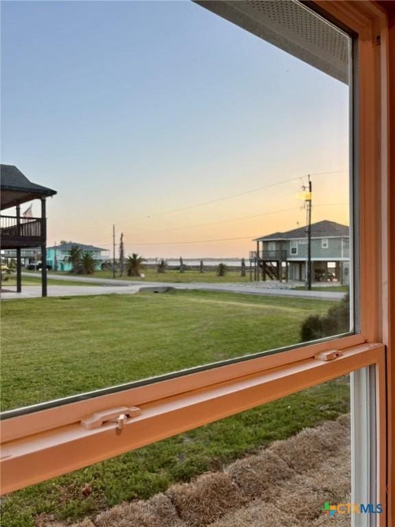view of community with a lawn