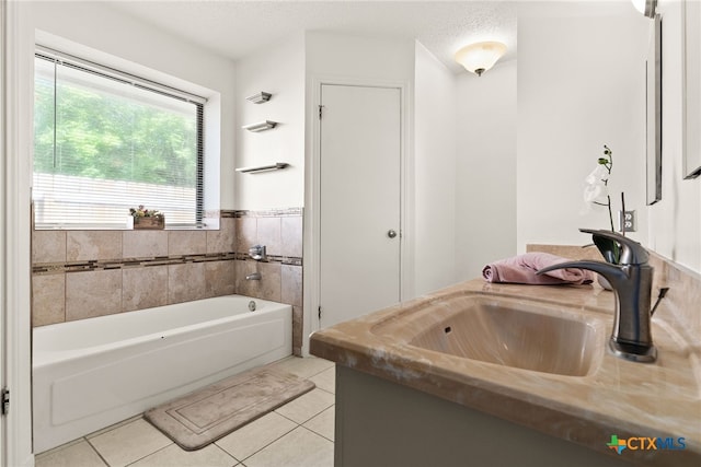 401 Suzie St, Killeen, TX 76542 - bathroom with a bath, tile patterned flooring, and vanity