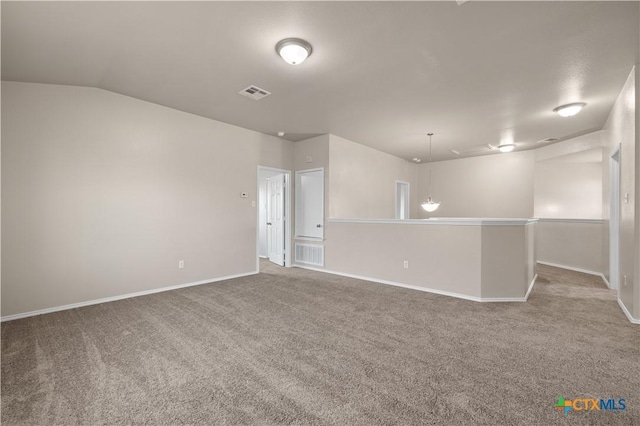 2523 Red Fern Dr, Harker Heights, TX 76548 - spare room with carpet floors and lofted ceiling