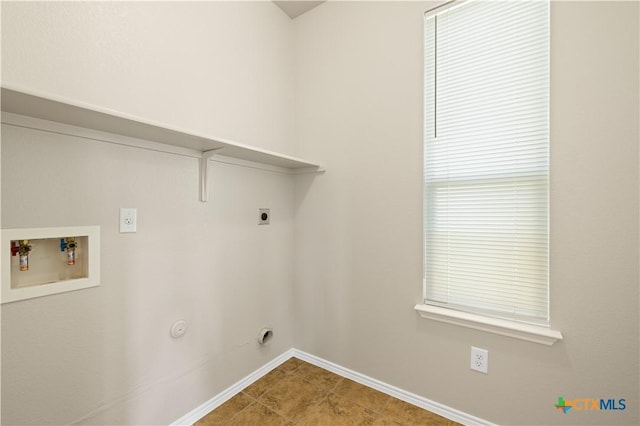 2523 Red Fern Dr, Harker Heights, TX 76548 - laundry area featuring washer hookup, electric dryer hookup, gas dryer hookup, and tile patterned flooring