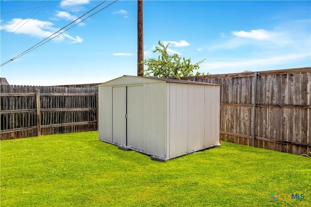 2523 Red Fern Dr, Harker Heights, TX 76548 - view of shed featuring a fenced backyard