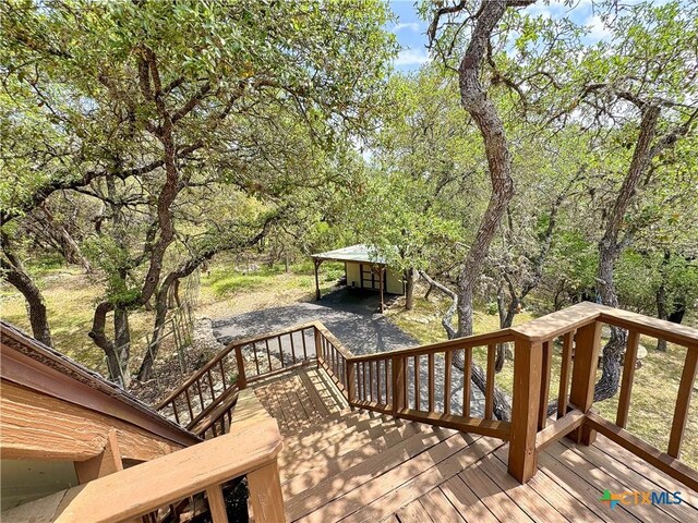 209 Lake Frst, Canyon Lake, TX 78133 - view of deck