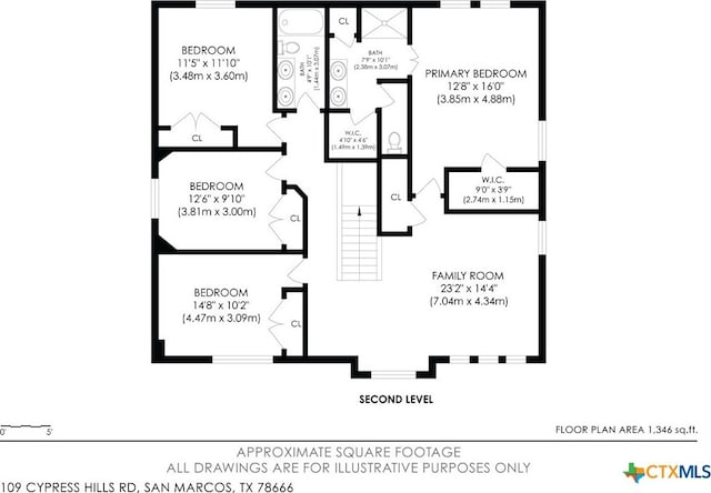 109 Cypress Hills Rd, San Marcos, TX 78666 - view of floor plan / room layout