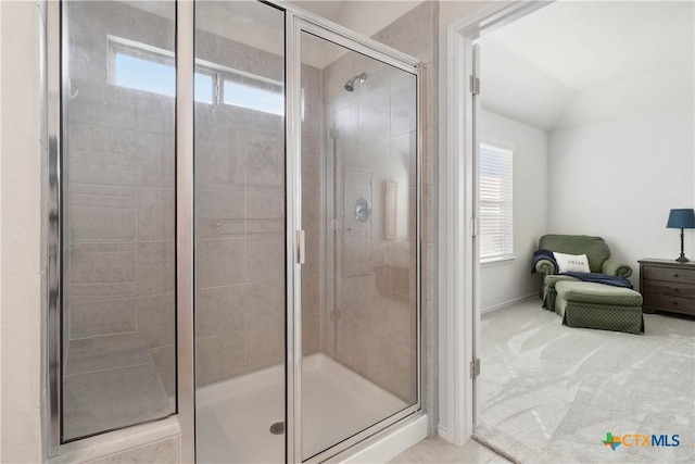 109 Cypress Hills Rd, San Marcos, TX 78666 - bathroom featuring a shower stall and baseboards