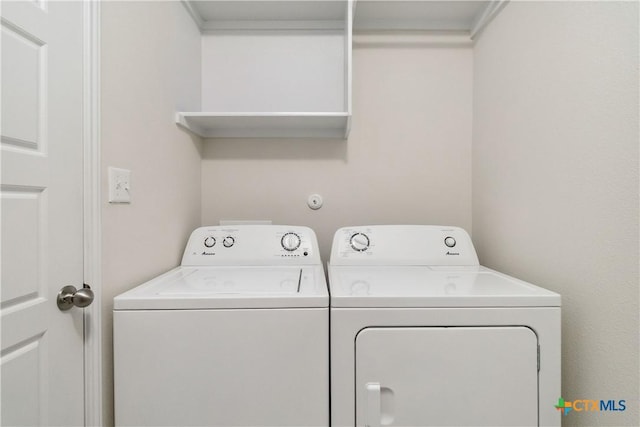 109 Cypress Hills Rd, San Marcos, TX 78666 - washroom with separate washer and dryer
