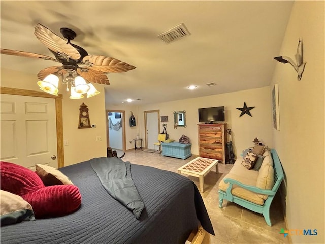 604 N 14th St, Port Oconnor, TX 77982 - bedroom with light tile patterned floors