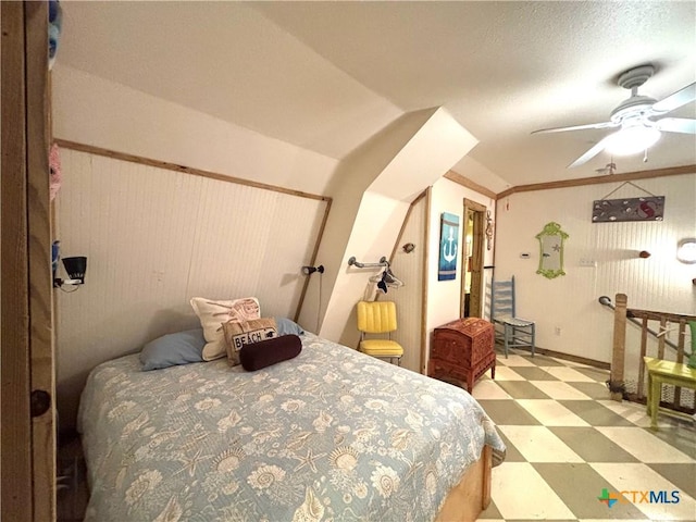 604 N 14th St, Port Oconnor, TX 77982 - bedroom featuring tile patterned floors and ceiling fan