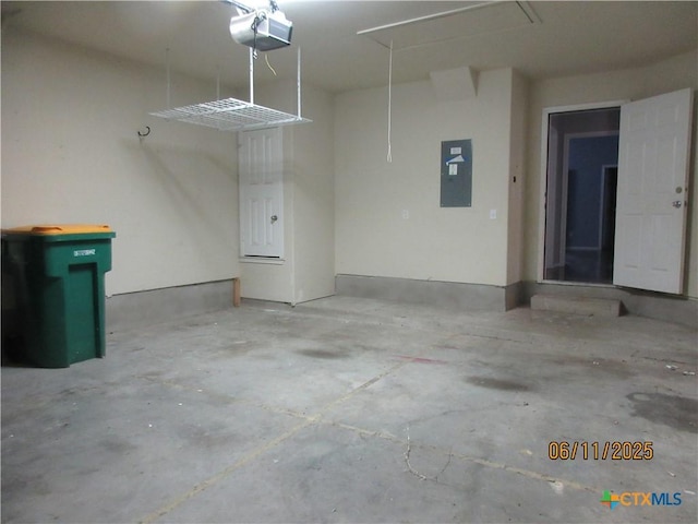 1418 Fawn Lily Dr, Temple, TX 76502 - garage with electric panel and a garage door opener