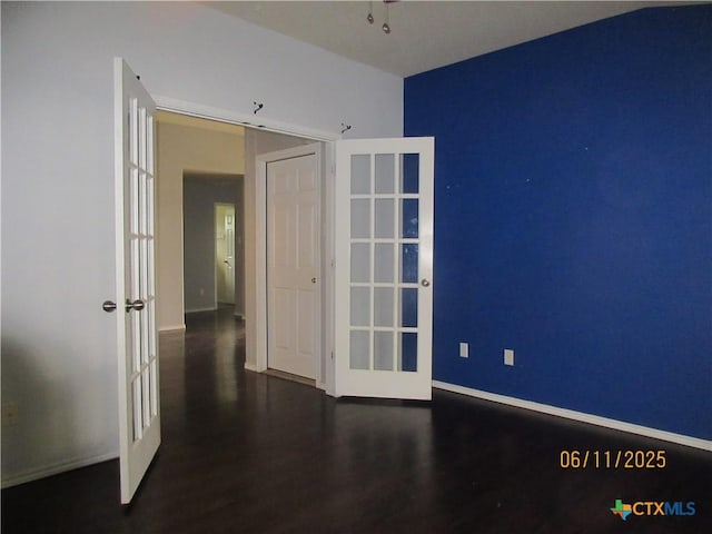 1418 Fawn Lily Dr, Temple, TX 76502 - unfurnished room with french doors and wood finished floors