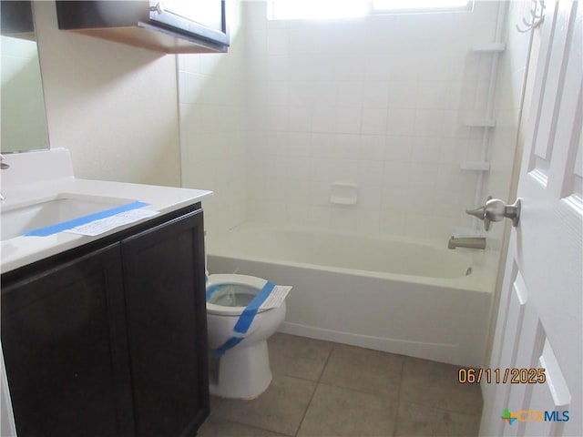 1418 Fawn Lily Dr, Temple, TX 76502 - full bathroom featuring vanity, tile patterned floors, and shower / tub combination