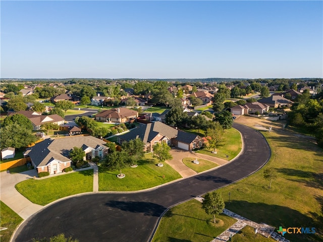 aerial view featuring a residential view