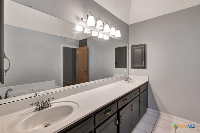 106 Hamlet Ct, Victoria, TX 77901 - bathroom with tile patterned flooring and double vanity