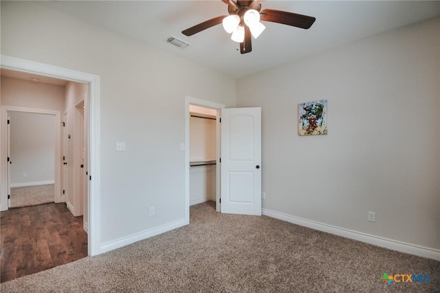 3611 Hanselman Rd, Victoria, TX 77901 - unfurnished bedroom with carpet, baseboards, and a spacious closet